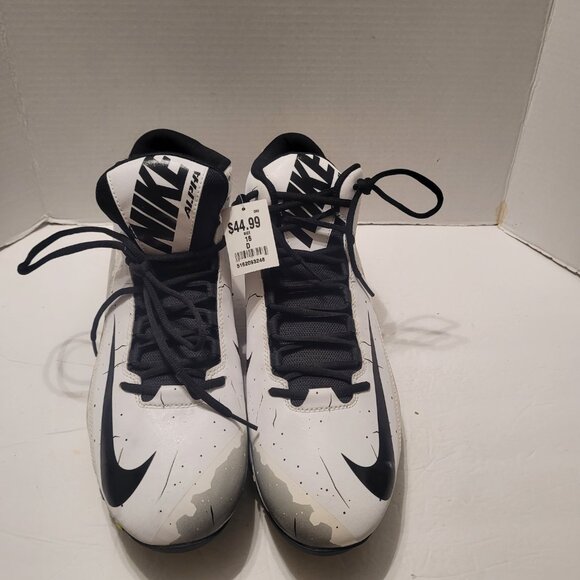 The Nike Alpha Fastflex Football Cleats White, Black, and Grey Men Shoes Size 16 main image 7